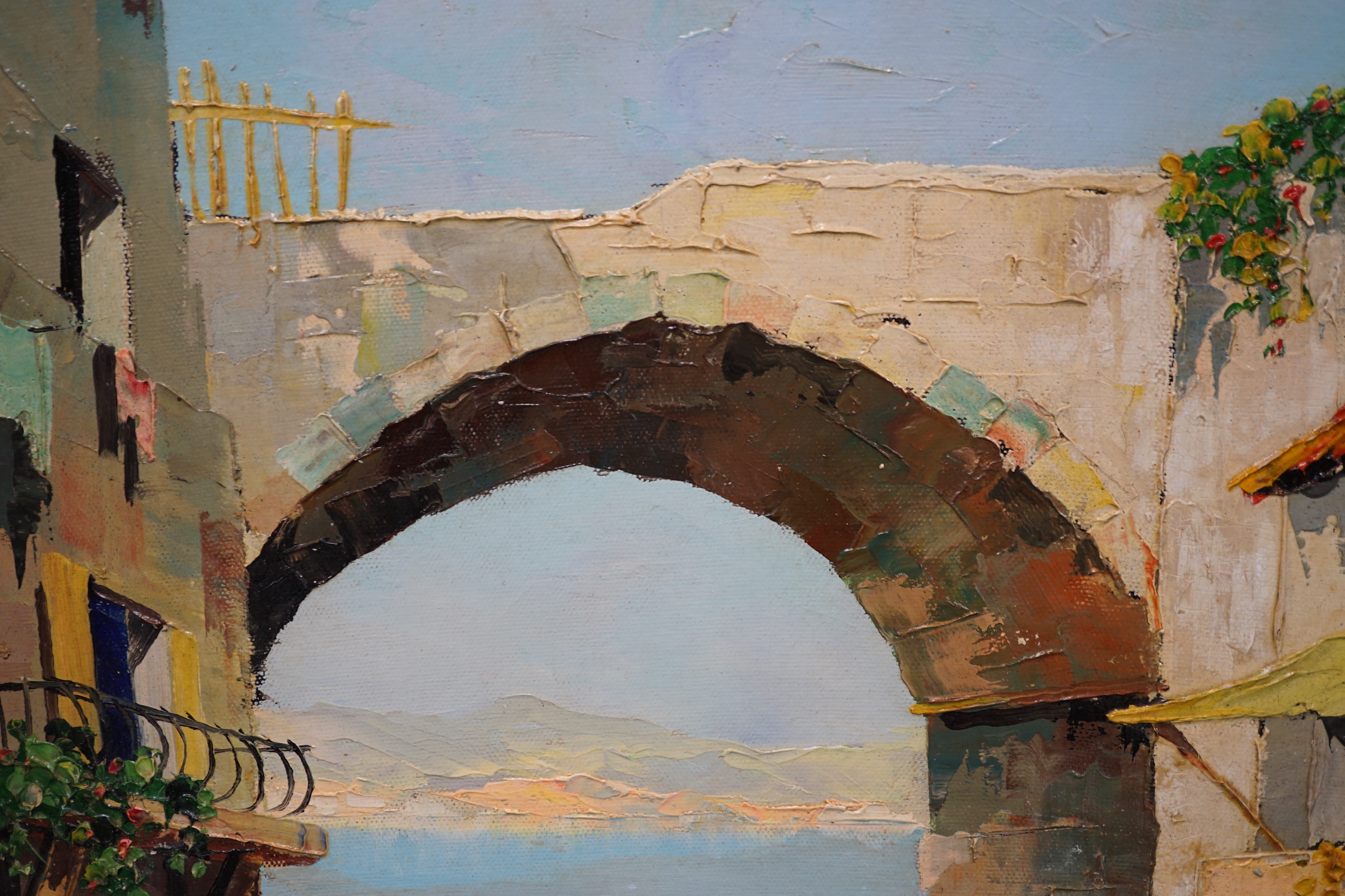 Cecil Rochfort D'Oyly-John (British, 1906-1993), 'Corner of Santa Margarita', oil on canvas, 45 x 65cm